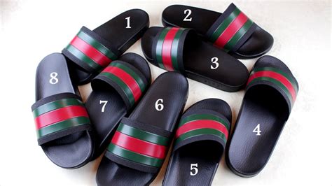 very hard to tell gucci flip flops fake|Gucci slides are they real.